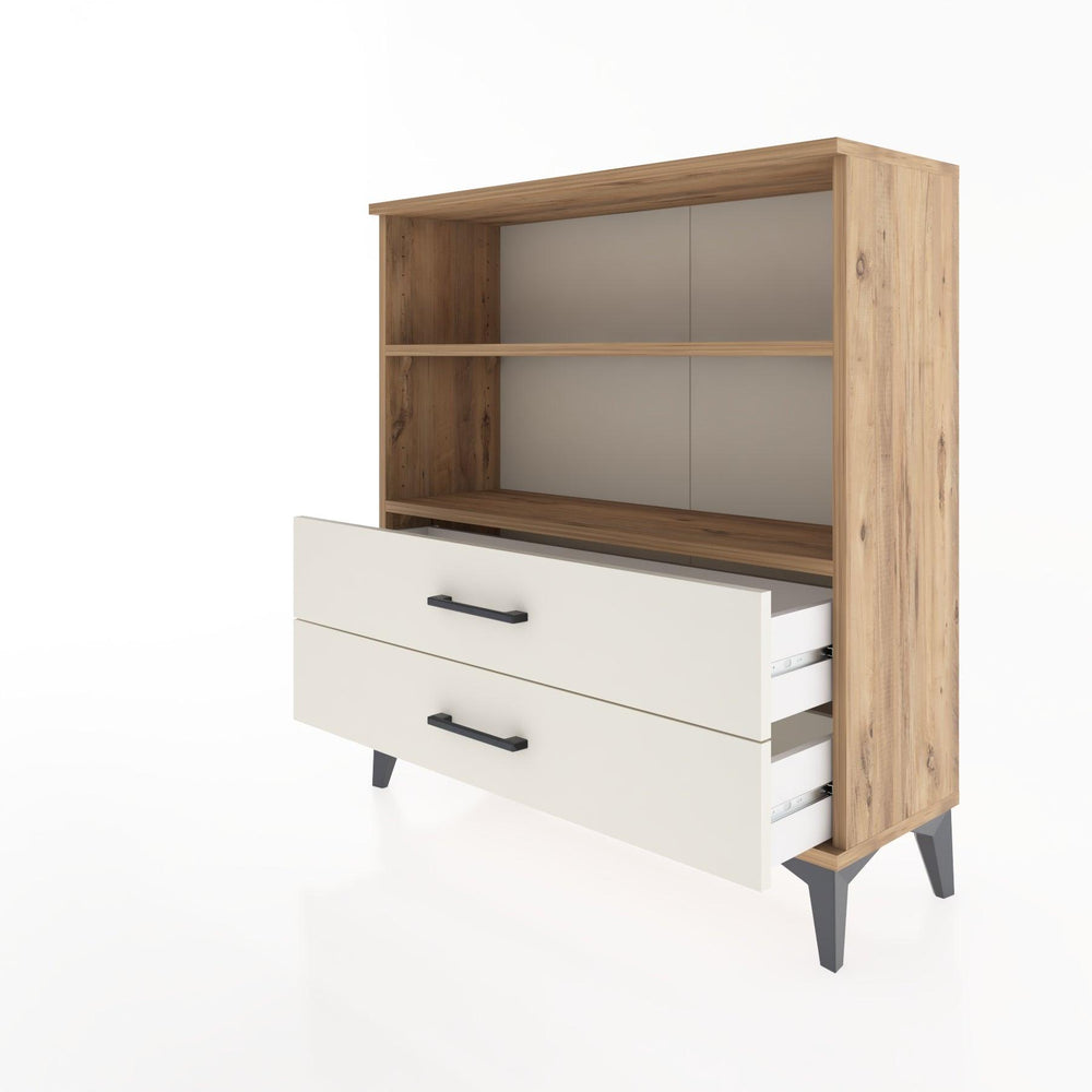 Woodntry Modular Dresser Pine 88x30x84 cm with Drawers and Shelves CR5-3