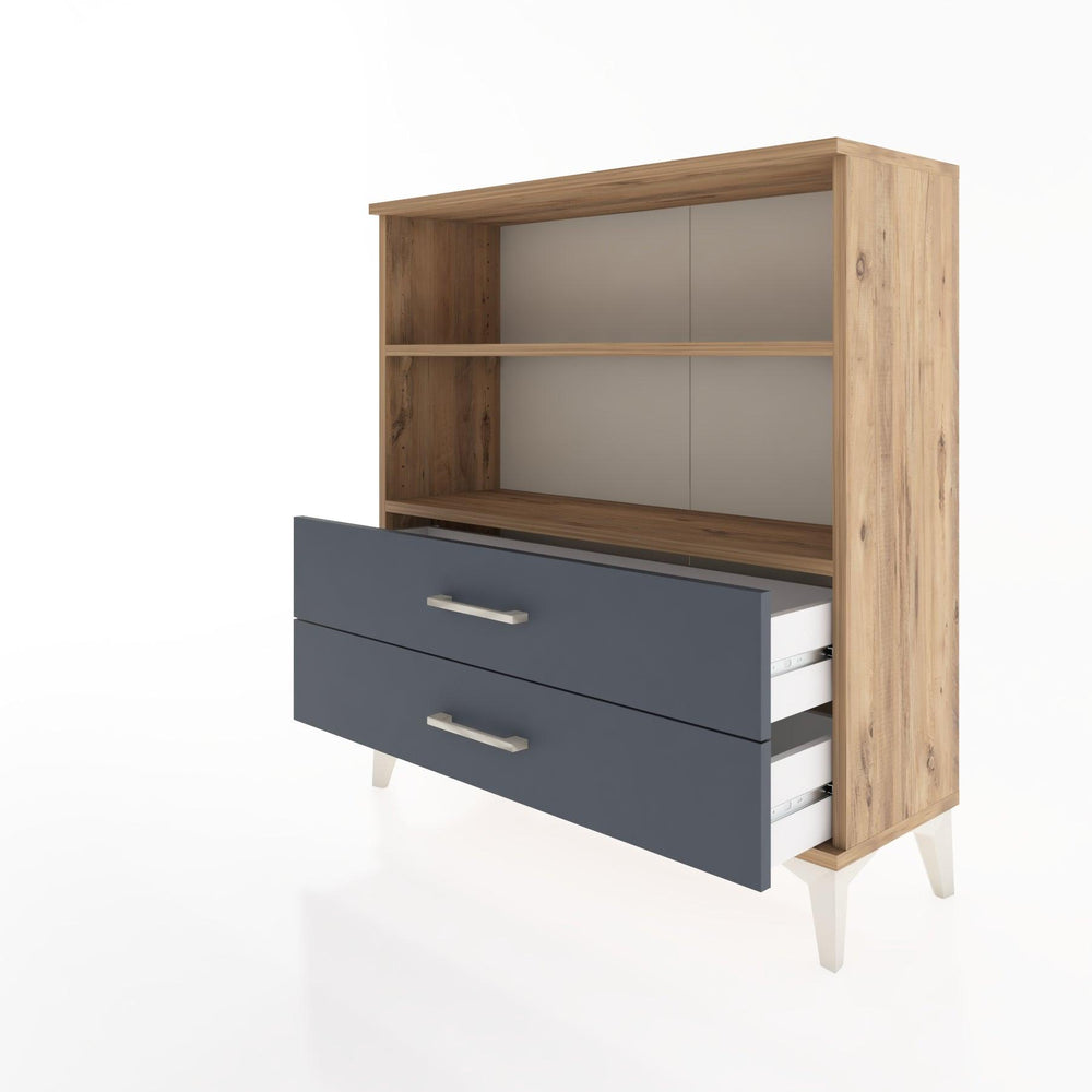 Woodntry Modular Dresser Pine 88x30x84 cm with Drawers and Shelves CR5-3