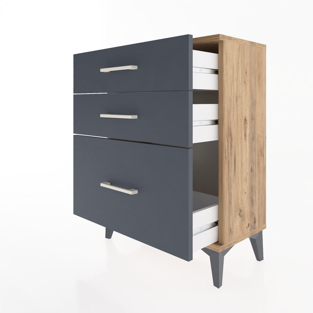 Woodntry Modular Nightstand Pine 60x30x68 cm Drawer C5-3