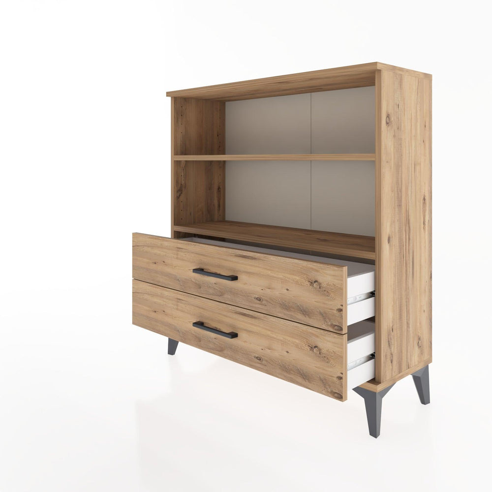 Woodntry Modular Dresser Pine 88x30x84 cm with Drawers and Shelves CR5-3