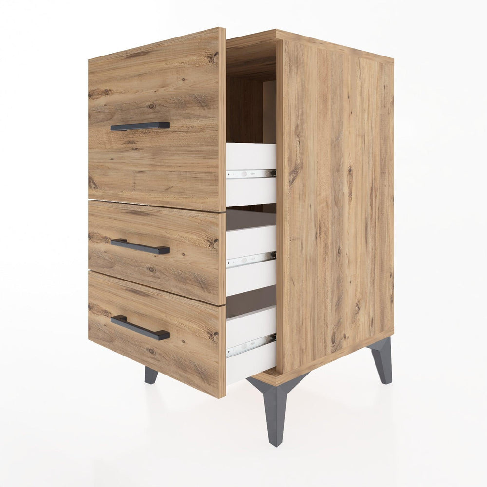 Woodntry Modular Nightstand Pine 44x44x68 cm Drawer C5-3