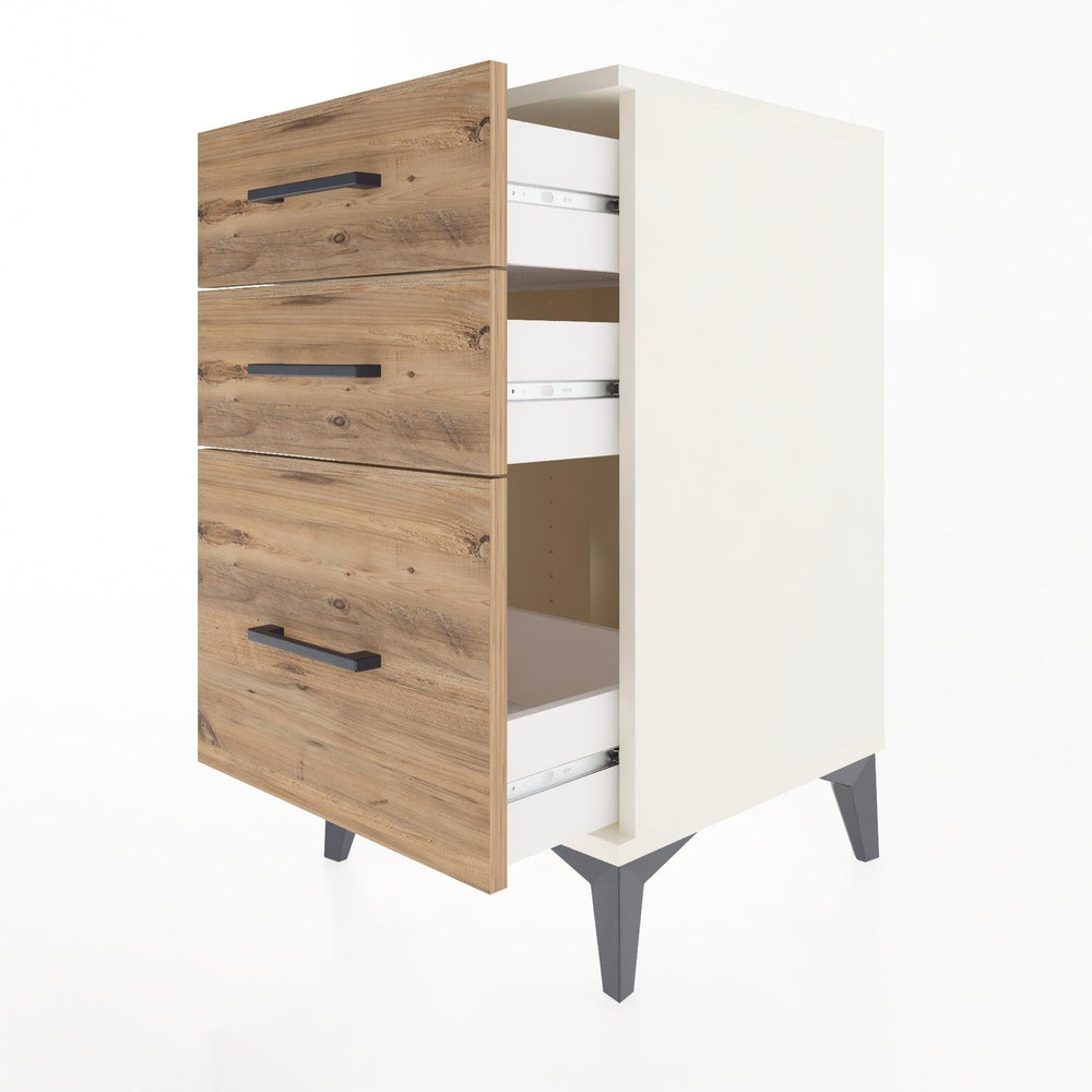 Woodntry Modular Nightstand Moonstone 44x44x68 cm Drawer C6-1