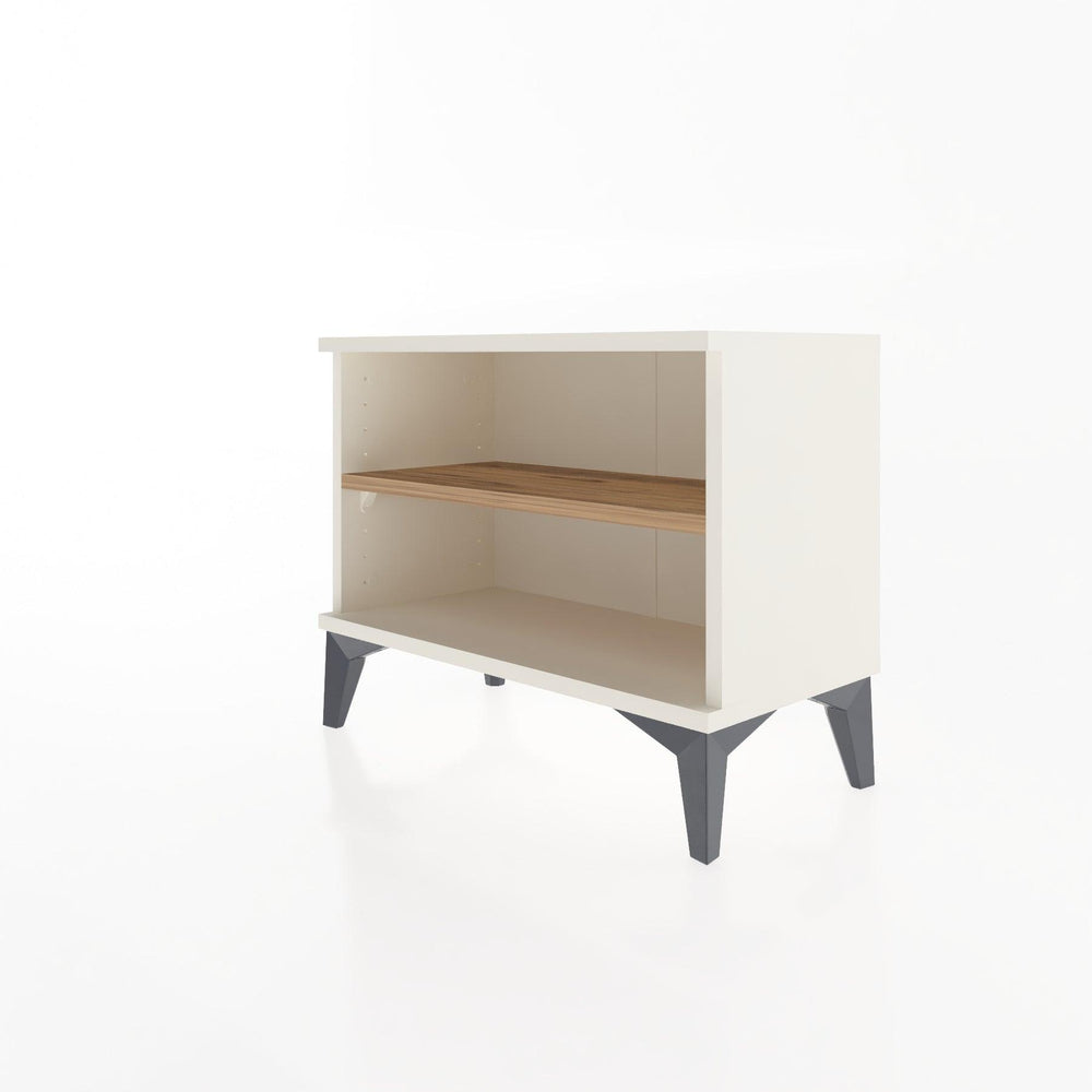 Woodntry Modular Nightstand Moonstone 60x30x36 cm with Shelf R6-1