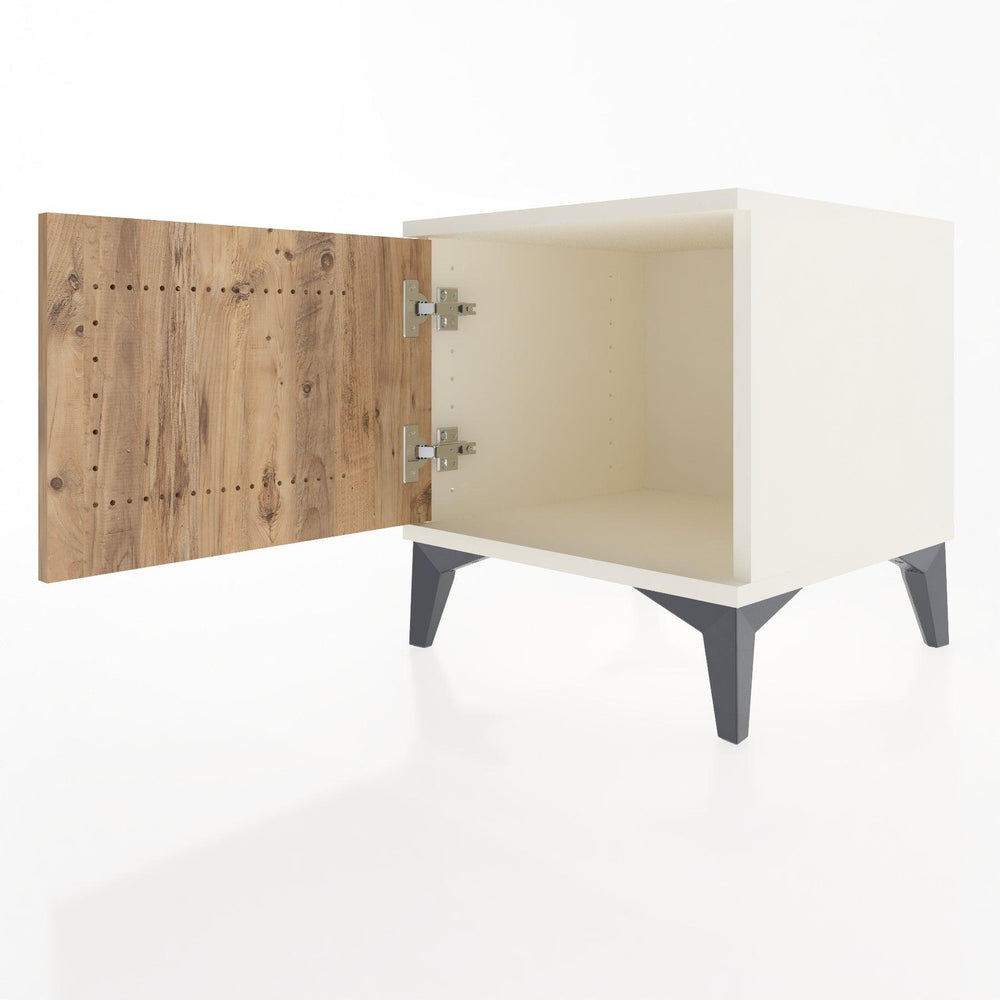 Woodntry Modular Nightstand Moonstone 44x44x36 cm With Lid K6-1