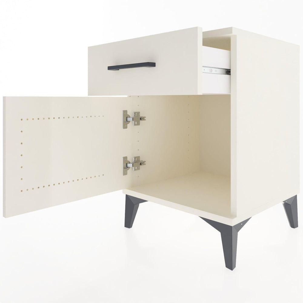 Woodntry Modular Nightstand Moonstone 44x44x52 cm with Cover and Drawer KC6-1