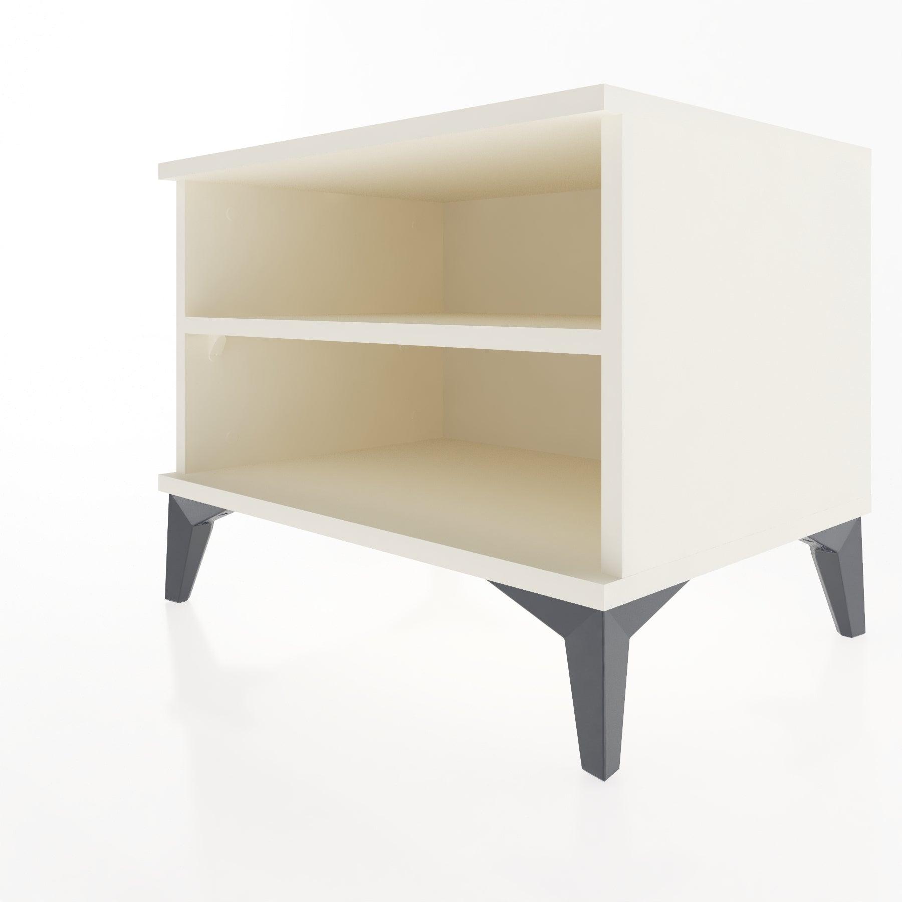 Woodntry Modular Nightstand Moonstone 60x44x68 cm with Shelf R6-1