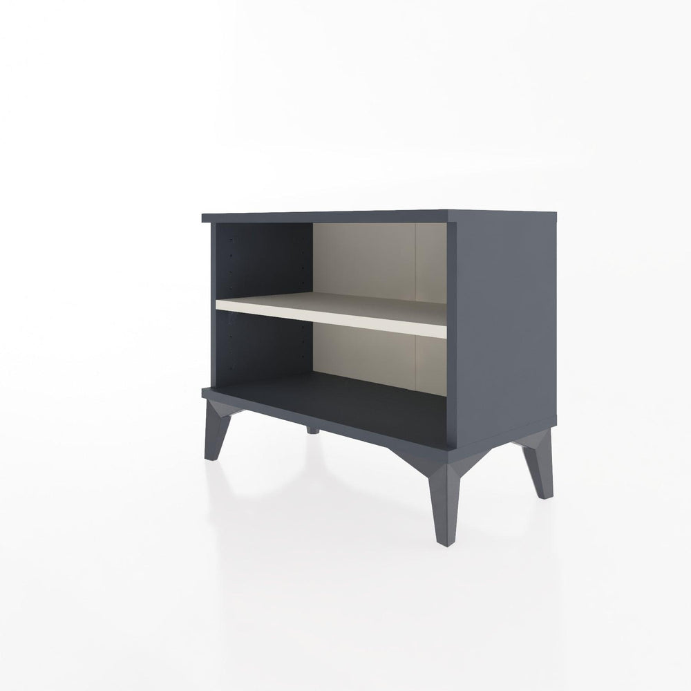Woodntry Modular Nightstand Anthracite 60x30x36 cm with Shelf R6-2