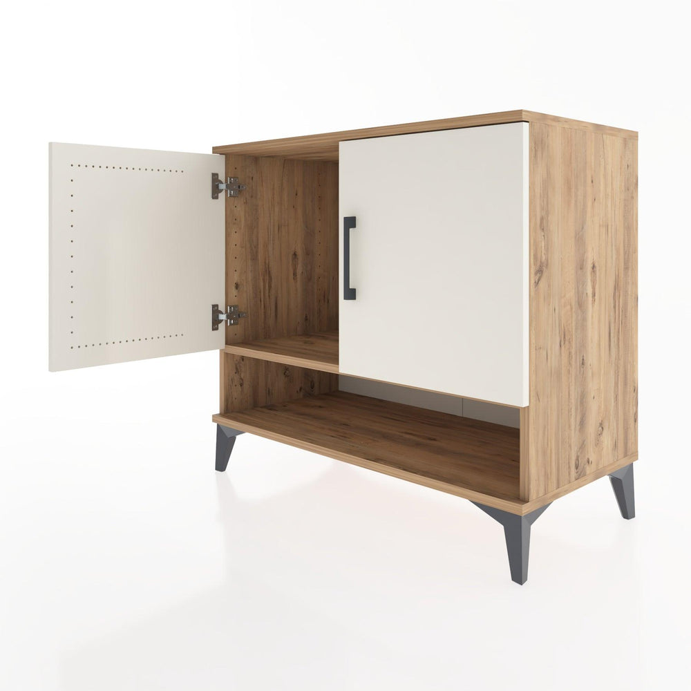 Woodntry Modüler Şifonyer Çam 88x44x68 cm Kapaklı ve Raflı KR6-3