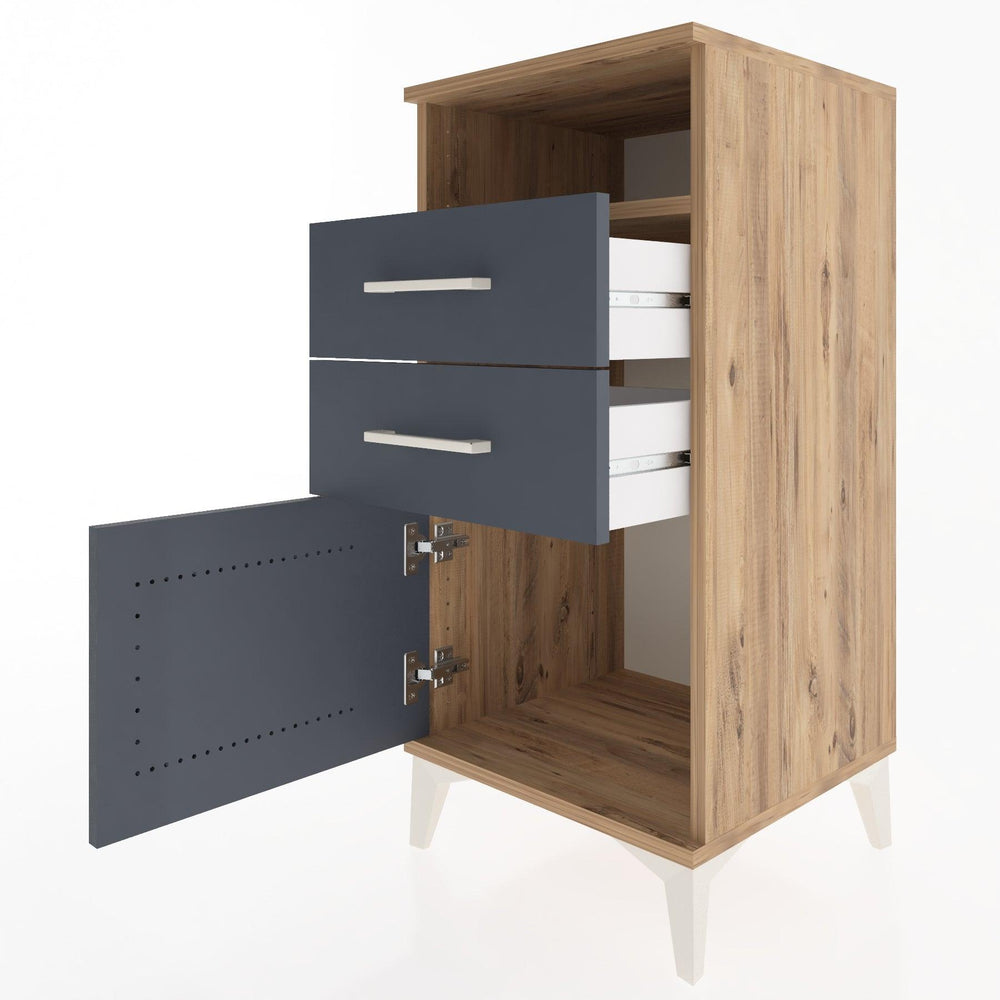 Woodntry Modular Nightstand Pine 44x44x84 cm Functional F50-3