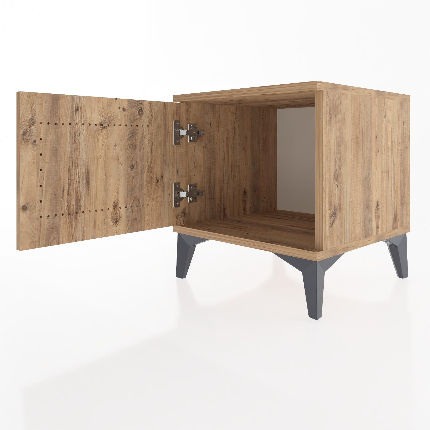 Woodntry Modular Nightstand Pine 44x44x36 cm Covered K6-3