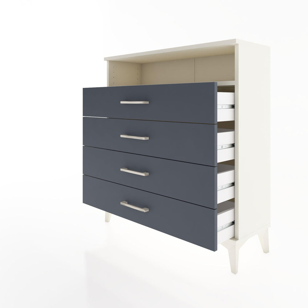 Woodntry Modular Dresser Moonstone 88x30x84 cm with Drawers and Shelves CR7-1