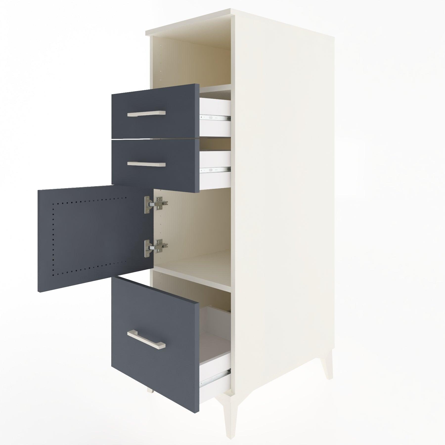 Woodntry Modular Cabinet Moonstone 44x59x122 cm Functional F107-1