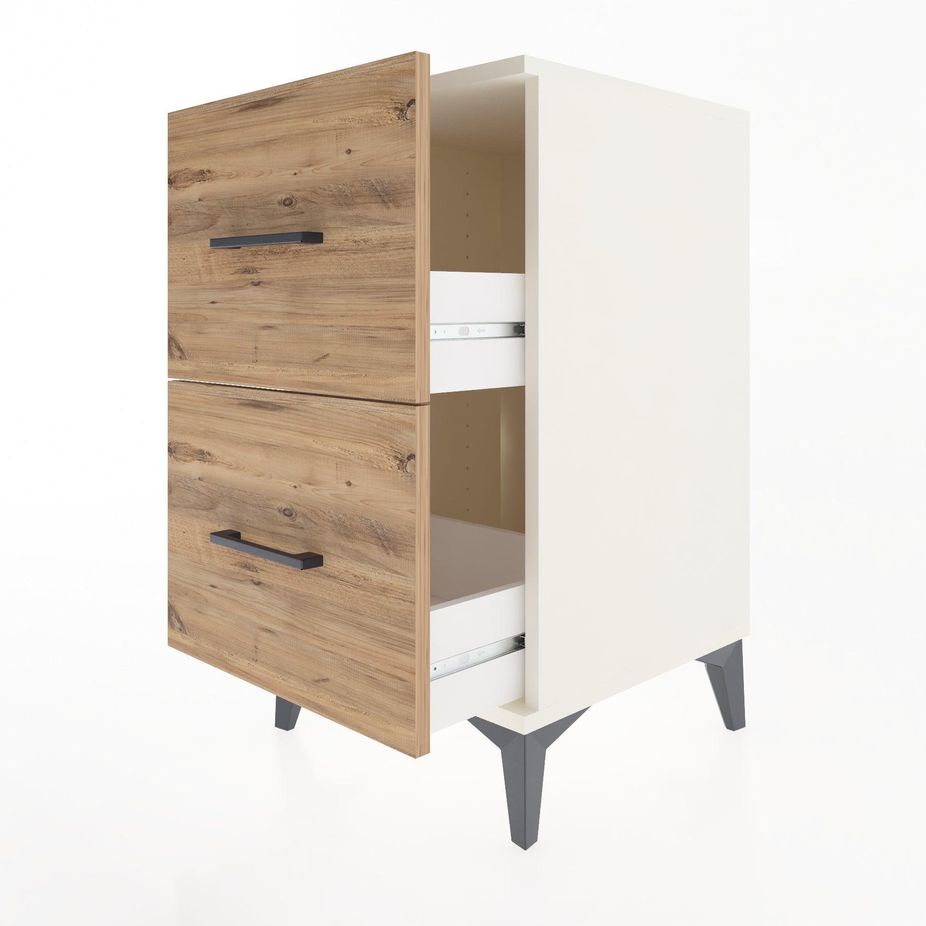 Woodntry Modular Nightstand Moonstone 44x44x68 cm Drawer C7-1