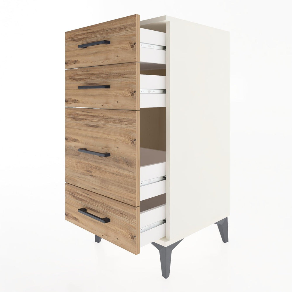 Woodntry Modular Nightstand Moonstone 44x44x84 cm Drawer C7-1