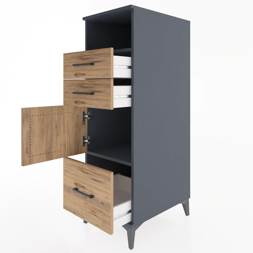 Woodntry Modular Cabinet Anthracite 44x59x122 cm Functional F107-2