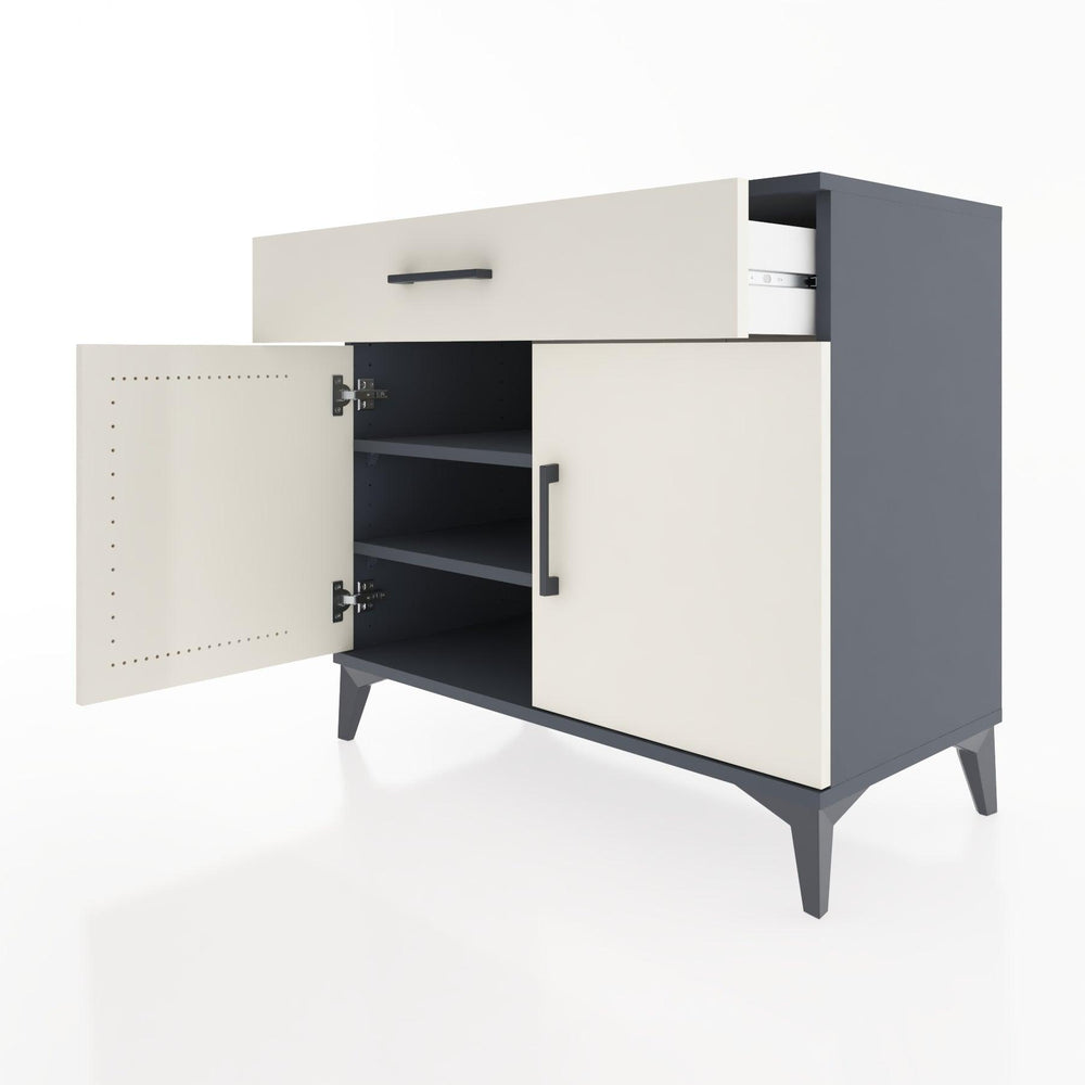 Woodntry Modular Dresser Anthracite 88x44x68 cm with Cover and Drawer KC7-2