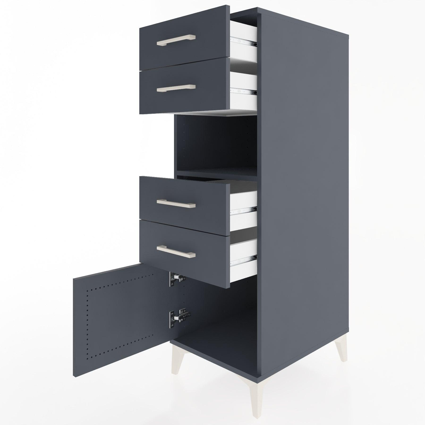 Woodntry Modular Cabinet Anthracite 44x30x122 cm Functional F7-2