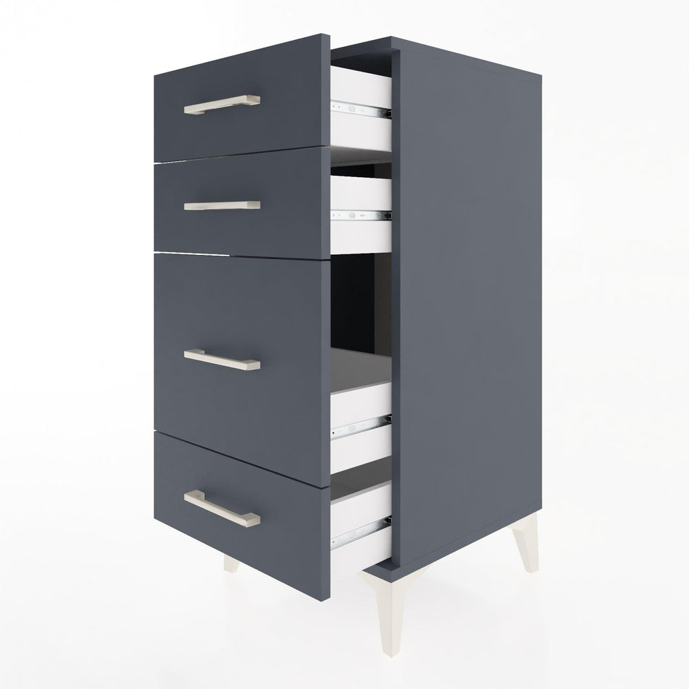 Woodntry Modular Nightstand Anthracite 44x44x84 cm Drawer C7-2