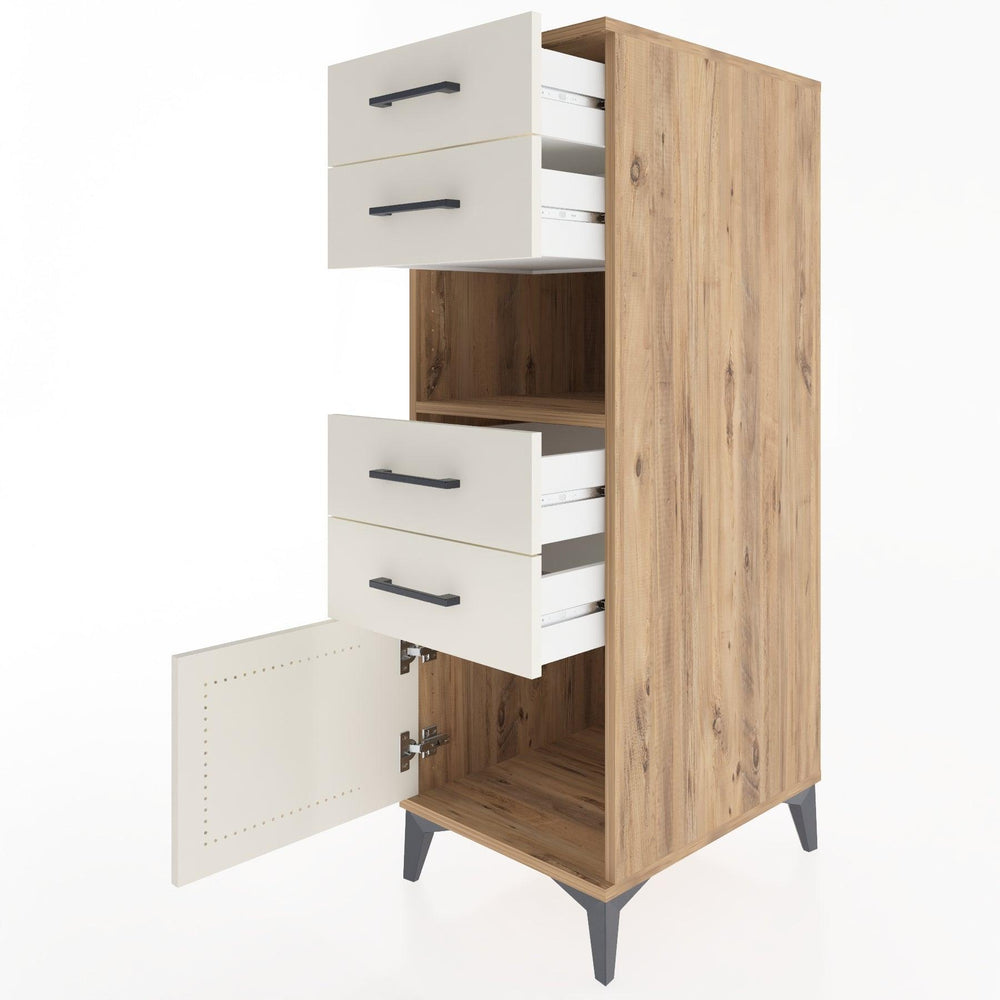 Woodntry Modular Cabinet Pine 44x30x122 cm Functional F7-3