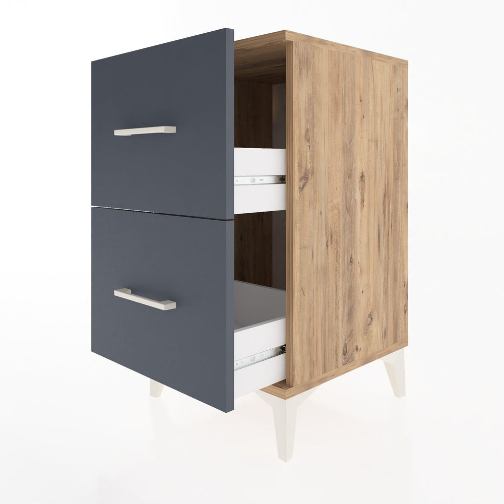 Woodntry Modüler Komodin Çam 44x44x68 cm Çekmeceli C7-3