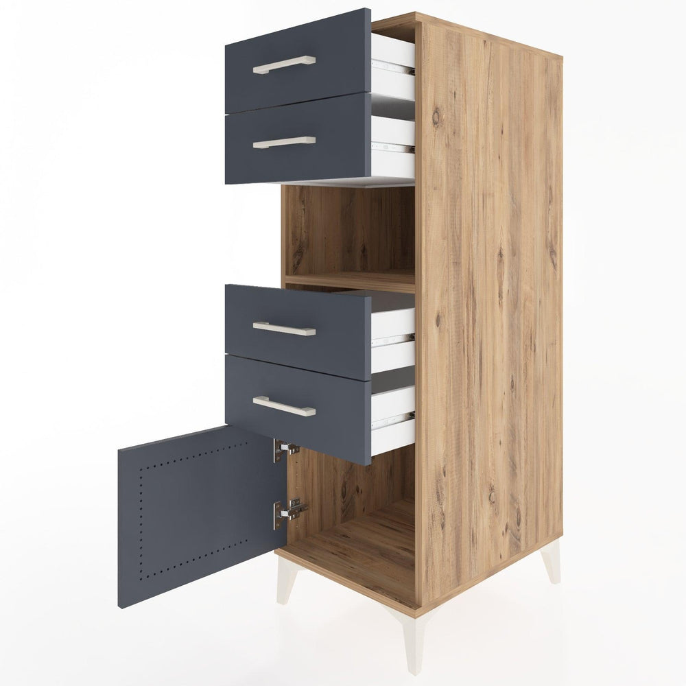 Woodntry Modular Cabinet Pine 44x30x122 cm Functional F7-3