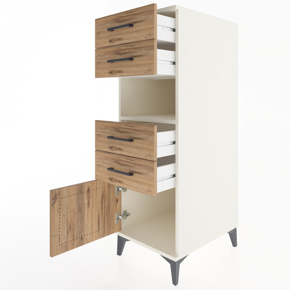 Woodntry Modüler Dolap Aytaşı 44x59x122 cm Fonksiyonel F57-1