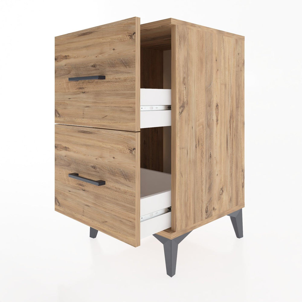 Woodntry Modüler Komodin Çam 44x44x68 cm Çekmeceli C7-3