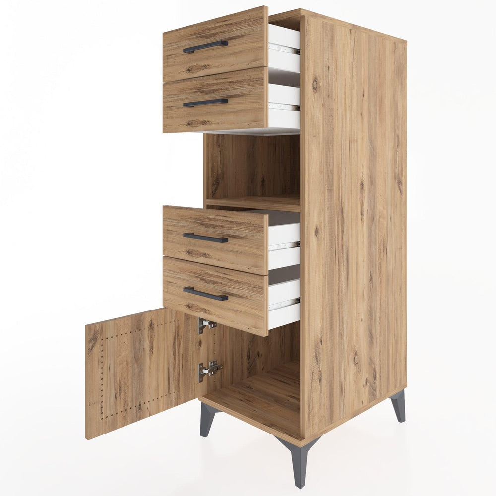 Woodntry Modular Cabinet Pine 44x30x122 cm Functional F7-3