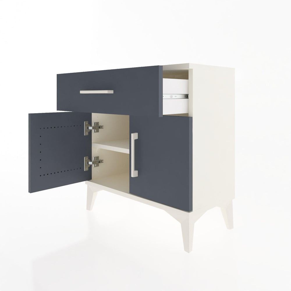 Woodntry Modular Nightstand Moonstone 60x30x52 cm with Cover and Drawer KC8-1