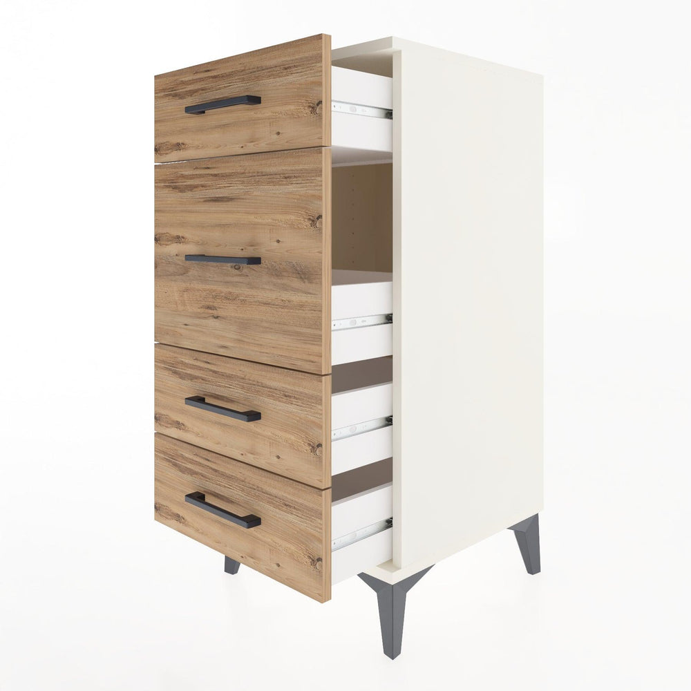 Woodntry Modular Nightstand Moonstone 44x44x84 cm Drawer C8-1