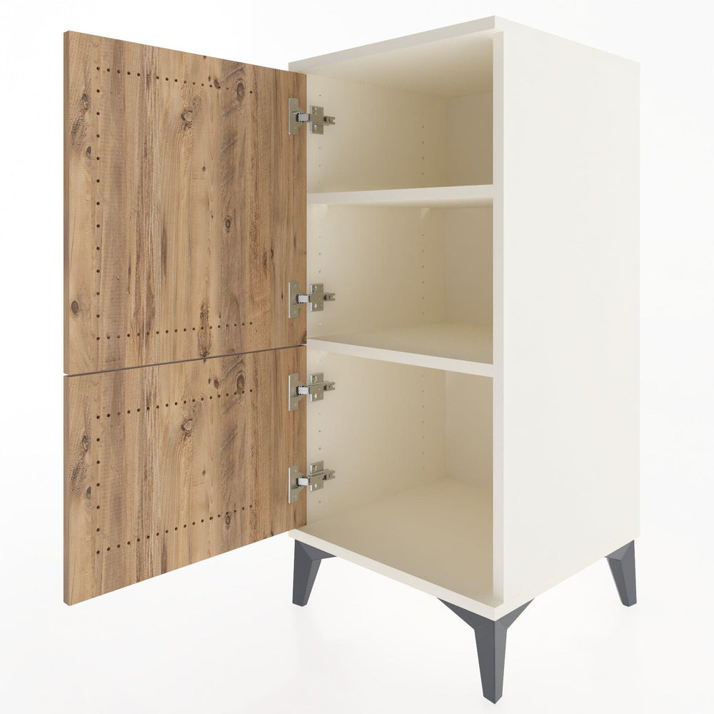 Woodntry Modular Nightstand Moonstone 44x44x84 cm With Lid K30-1