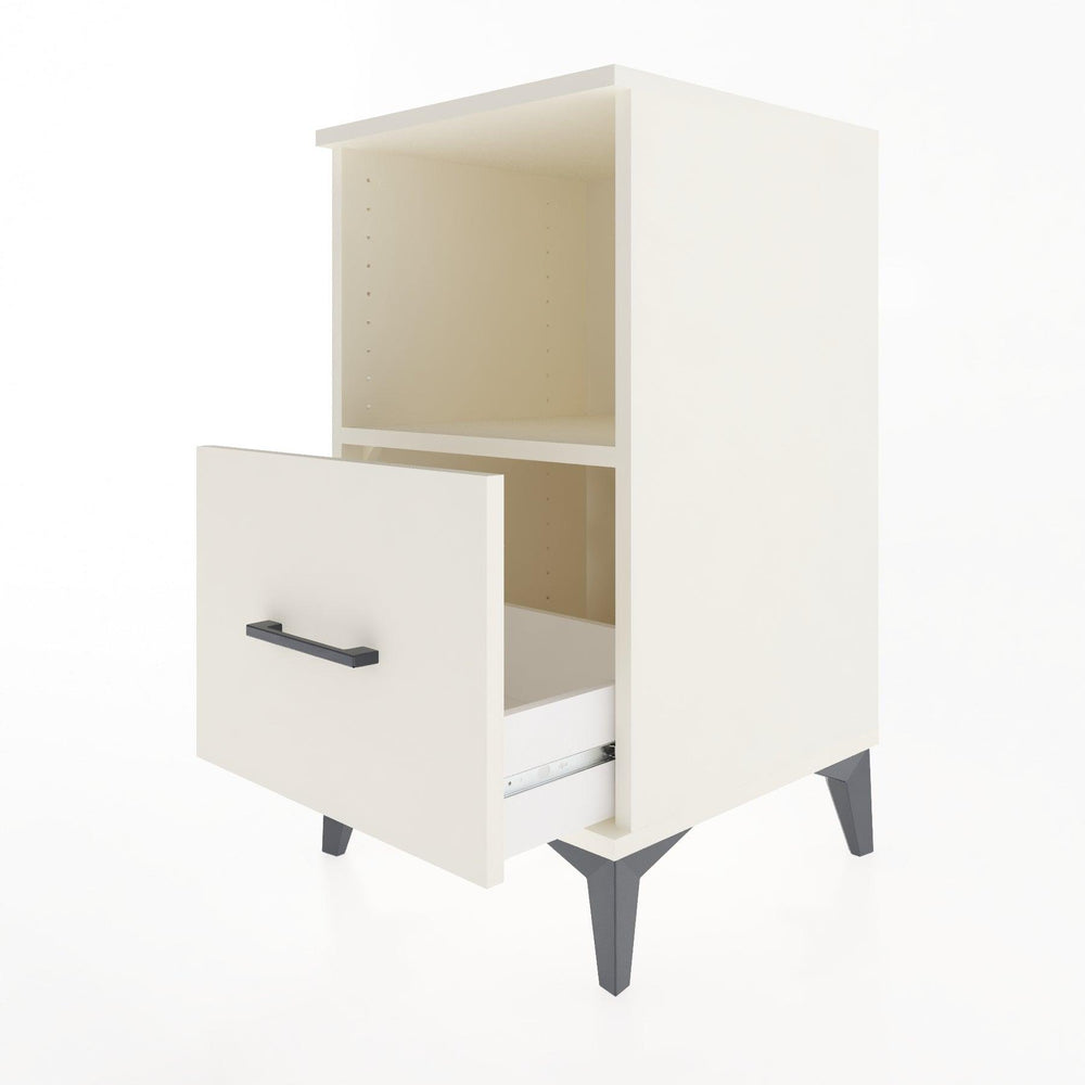 Woodntry Modüler Komodin Aytaşı 44x44x68 cm Çekmeceli ve Raflı CR8-1