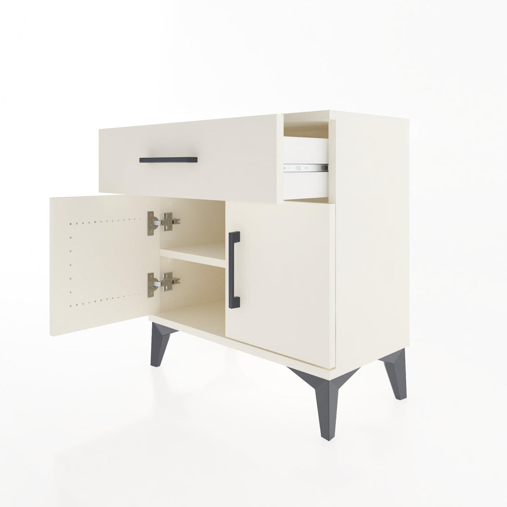 Woodntry Modular Nightstand Moonstone 60x30x52 cm with Cover and Drawer KC8-1