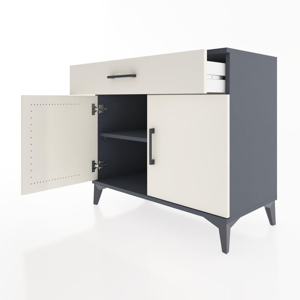 Woodntry Modular Dresser Anthracite 88x44x68 cm with Cover and Drawer KC8-2