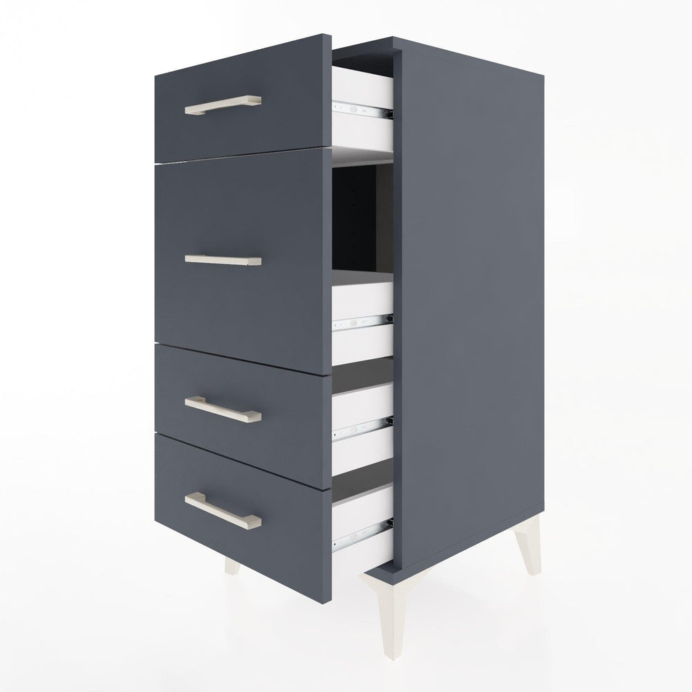 Woodntry Modular Nightstand Anthracite 44x44x84 cm Drawer C8-2