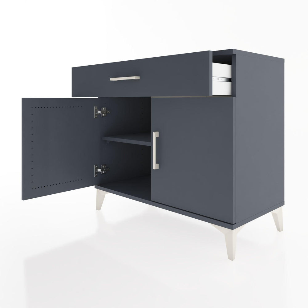 Woodntry Modular Dresser Anthracite 88x44x68 cm with Cover and Drawer KC8-2