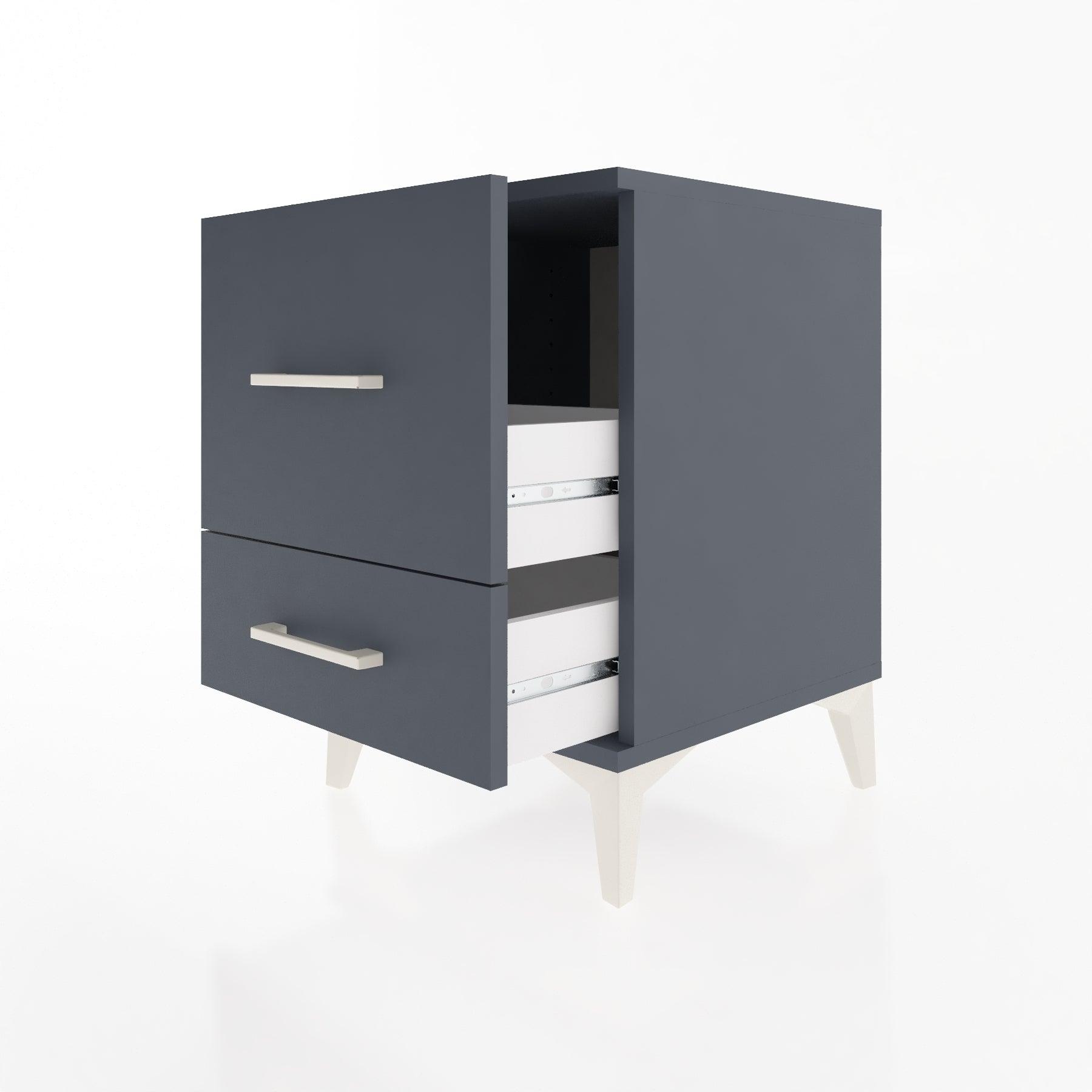 Woodntry Modular Nightstand Anthracite 44x44x52 cm Drawer C8-2
