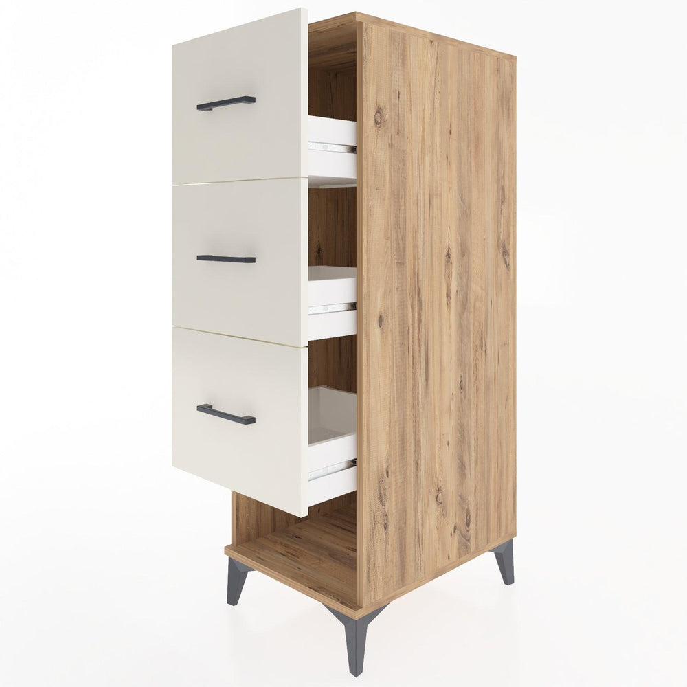 Woodntry Modular Cabinet Pine 44x59x122 cm with Drawers and Shelves CR108-3