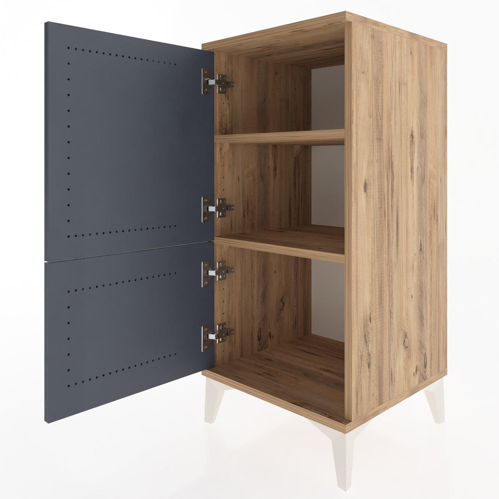 Woodntry Modular Nightstand Pine 44x44x84 cm With Cover K30-3