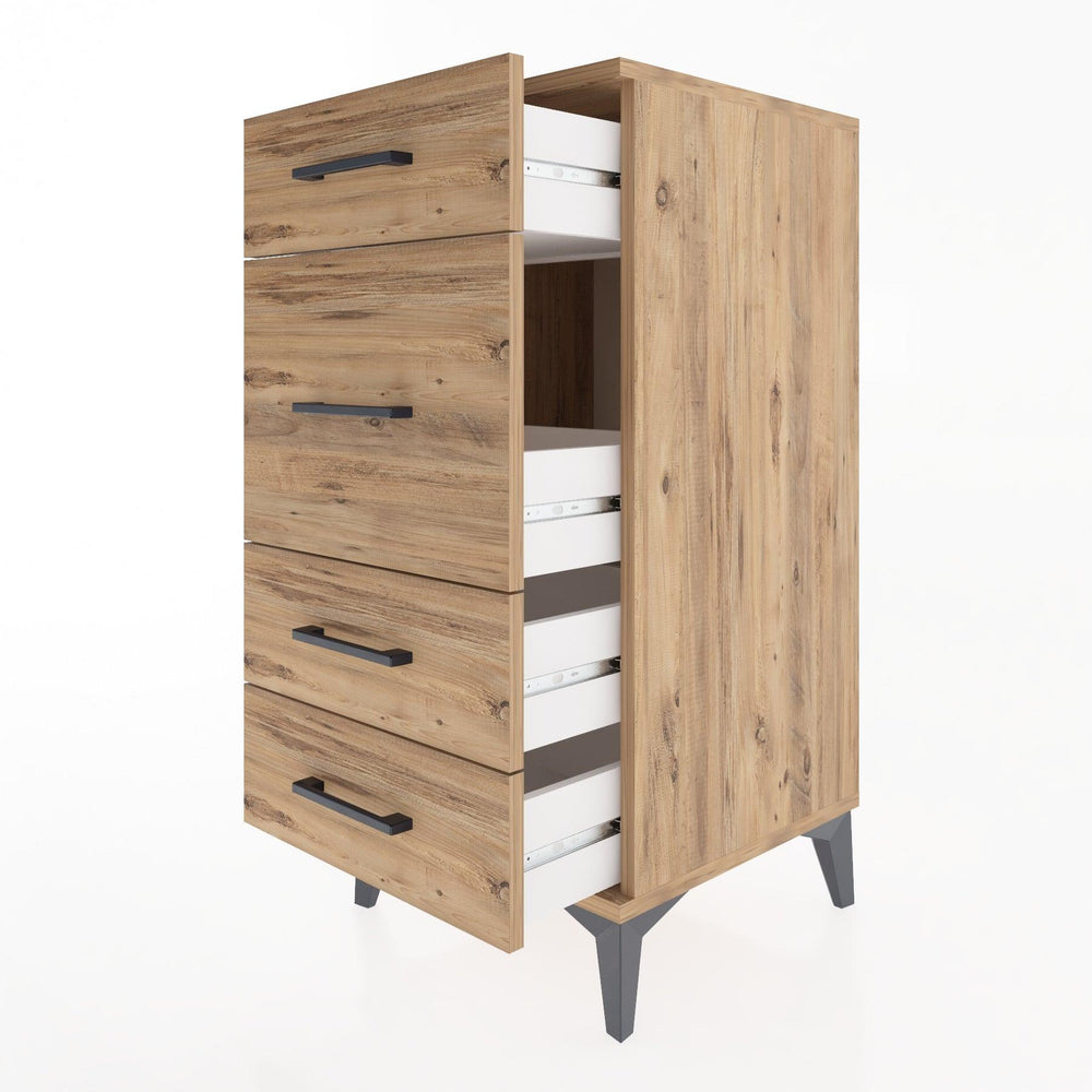 Woodntry Modular Nightstand Pine 44x44x84 cm Drawer C8-3