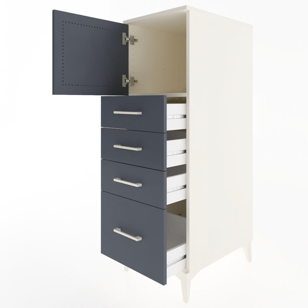 Woodntry Modüler Dolap Aytaşı 44x59x122 cm Kapaklı ve Çekmeceli KC9-1