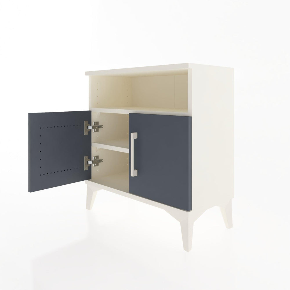 Woodntry Modular Nightstand Moonstone 60x30x52 cm with Cover and Shelf KR9-1