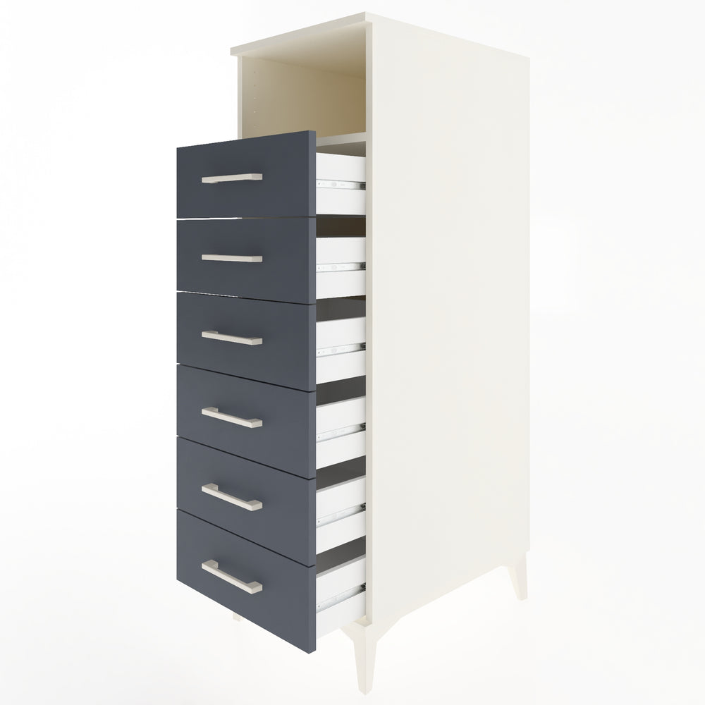 Woodntry Modular Cabinet Moonstone 44x59x122 cm with Drawers and Shelves CR59-1