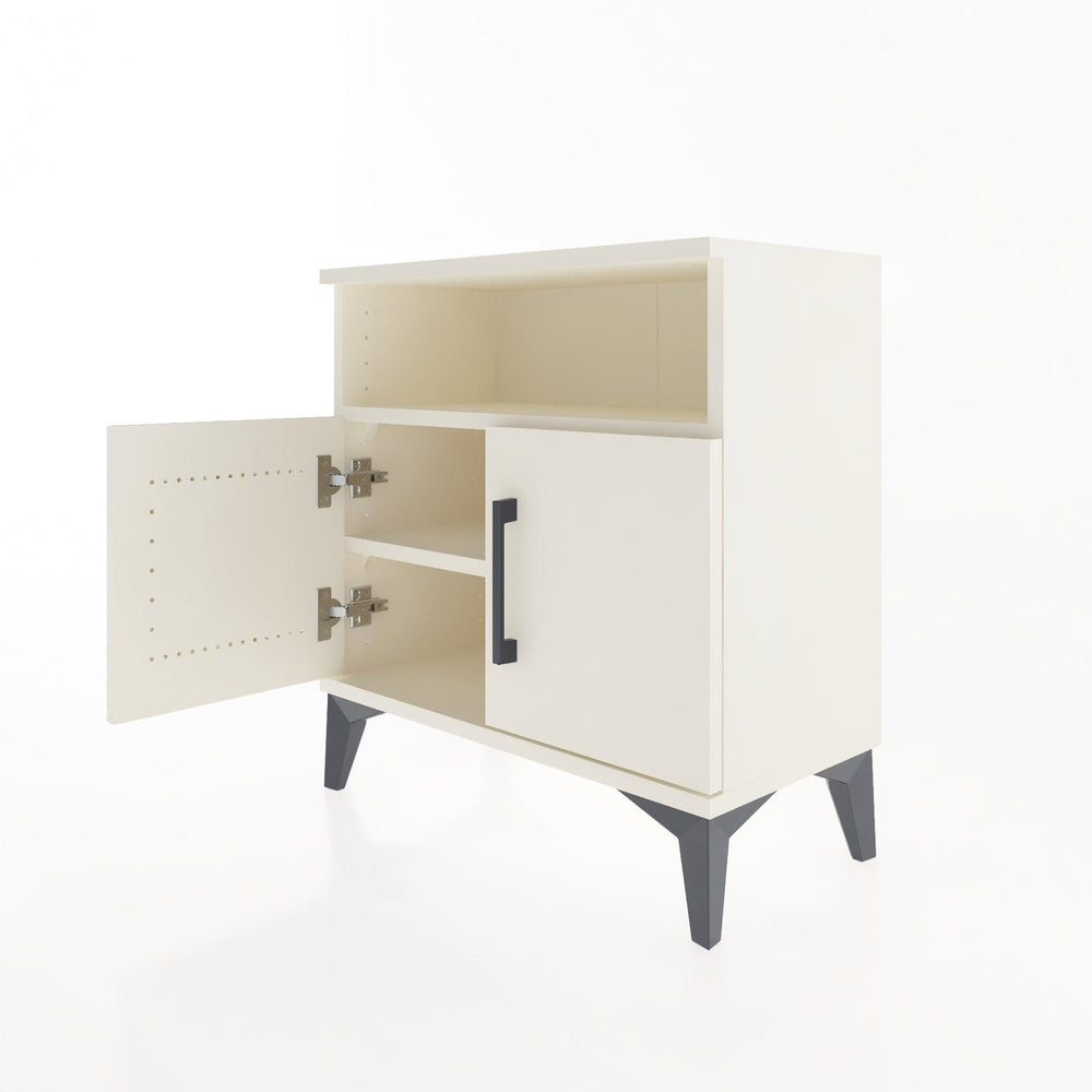 Woodntry Modular Nightstand Moonstone 60x30x52 cm with Cover and Shelf KR9-1