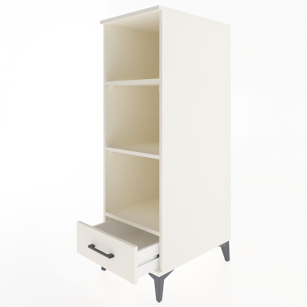 Woodntry Modüler Dolap Aytaşı 44x30x122 cm Çekmeceli ve Raflı CR109-1