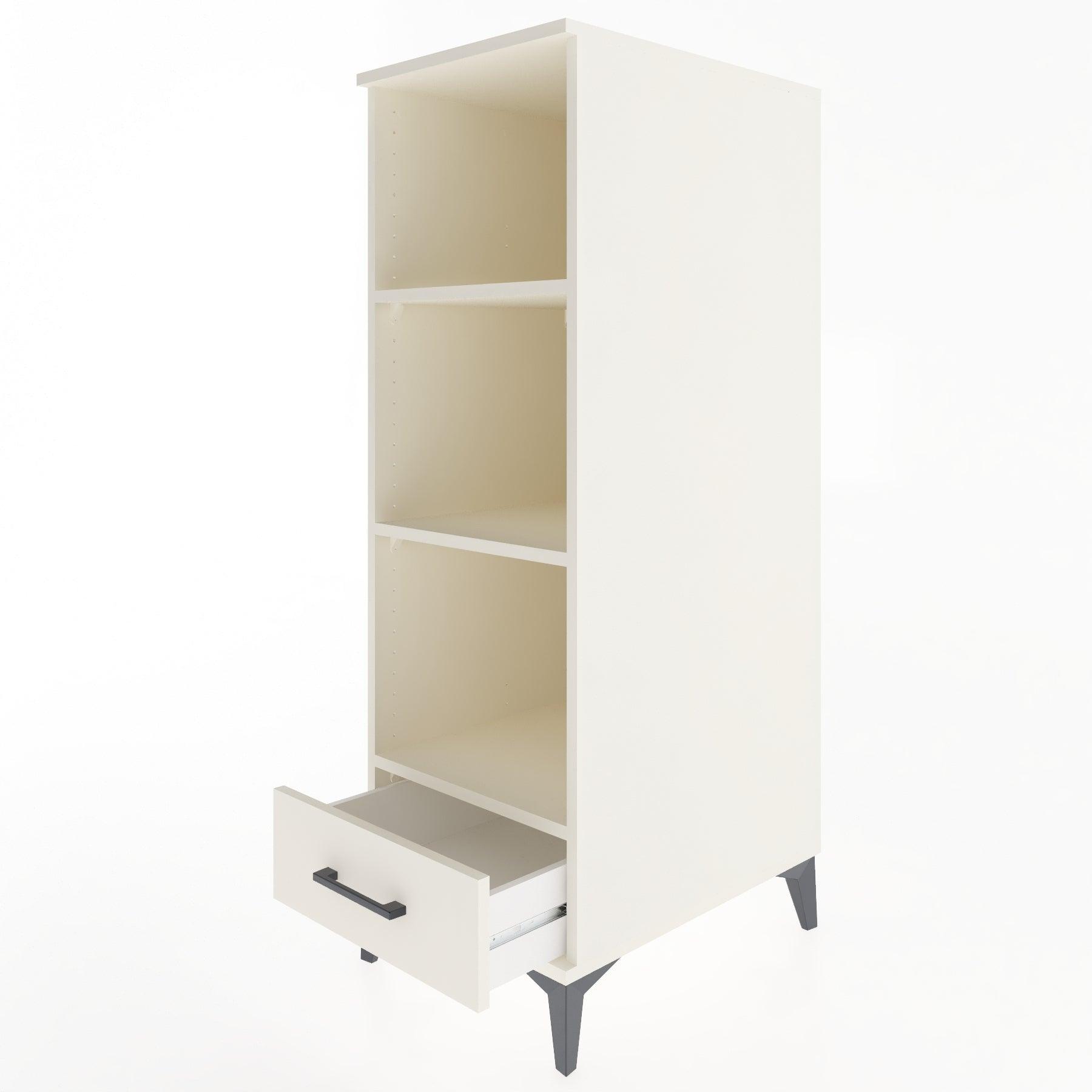 Woodntry Modular Cabinet Moonstone 44x30x122 cm with Drawers and Shelves CR109-1
