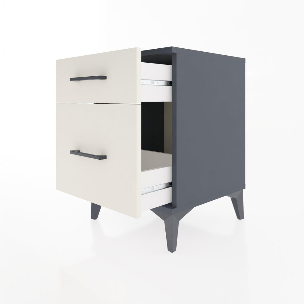 Woodntry Modular Nightstand Anthracite 44x44x52 cm Drawer C9-2