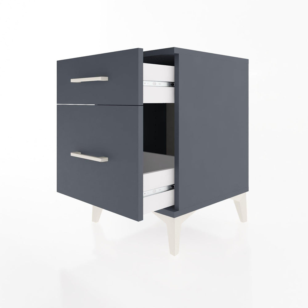 Woodntry Modular Nightstand Anthracite 44x44x52 cm Drawer C9-2