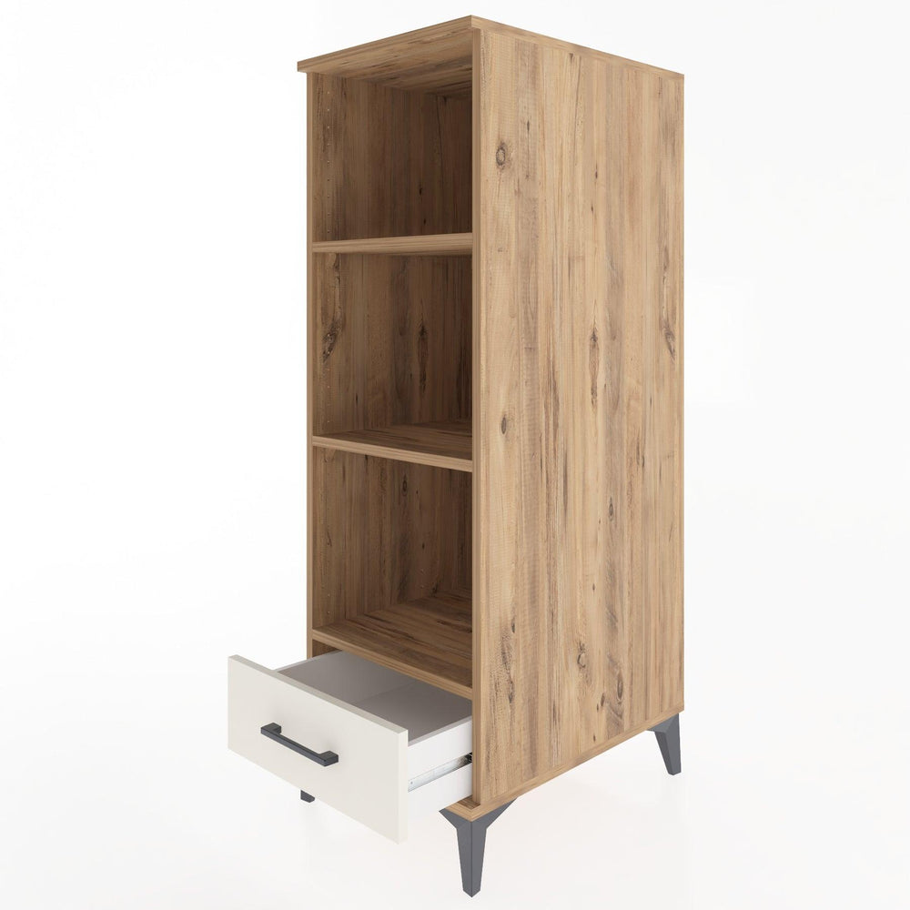 Woodntry Modular Cabinet Moonstone 44x59x122 cm with Drawers and Shelves CR109-1