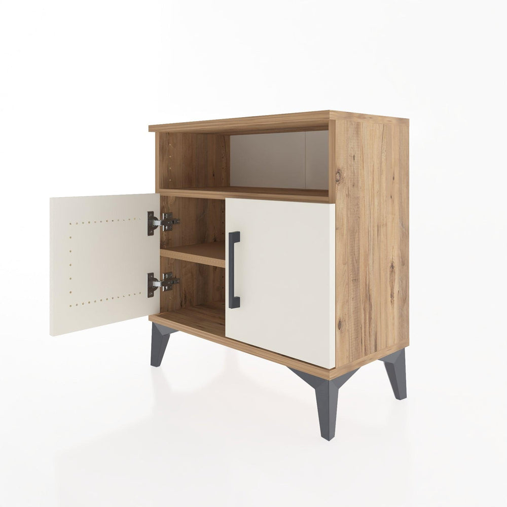 Woodntry Modular Nightstand Pine 60x30x52 cm with Cover and Shelf KR9-3